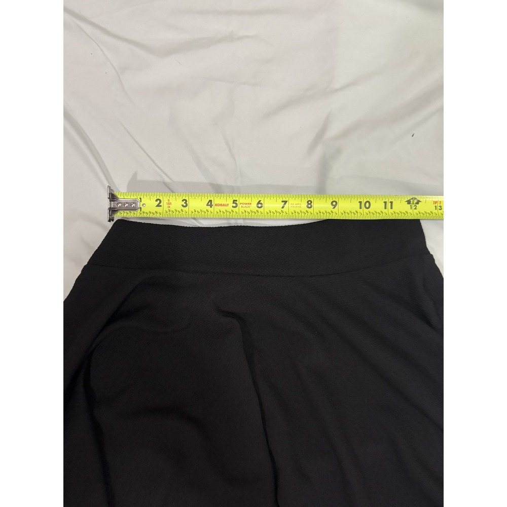 Urban Coco Black Skort Womens Size M High Rise Mini Elastic Waistband Flared - Picture 7 of 8